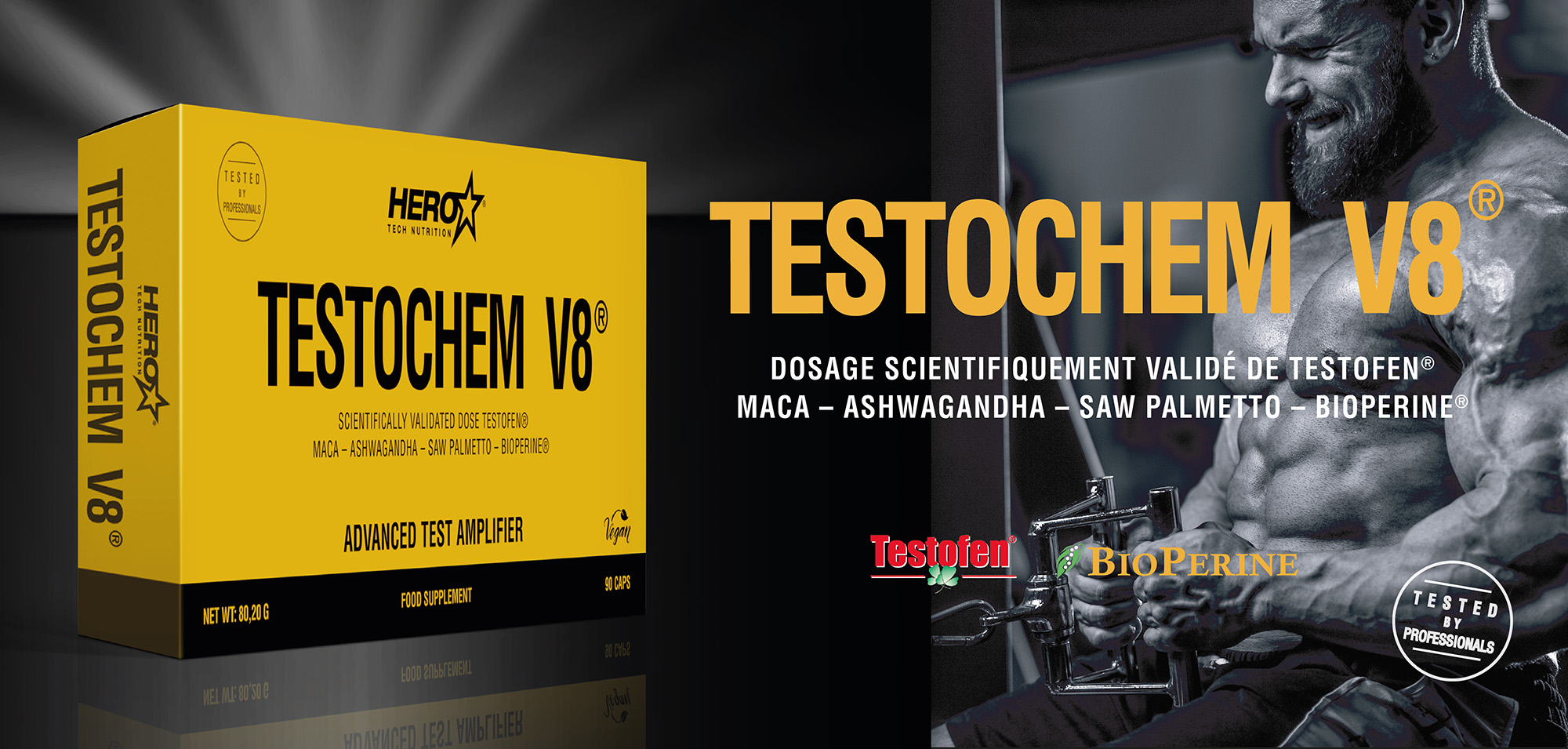 TESTOCHEM V8 TESTOSTERONE - PRO HORMONALS HERO TECH NUTRITION herotechnutrition